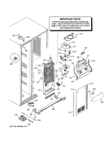 03 - Freezer Section parts for Ge Refrigerator PSI23MGRCBV from AppliancePartsPros.com
