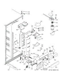 08 - Fresh Food Section parts for Ge Refrigerator PSI23MGWDCV from AppliancePartsPros.com