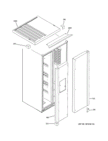 04 - Clad Components parts for Ge Refrigerator ZFSB23DRDSS from AppliancePartsPros.com