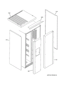03 - Clad Components parts for Ge Refrigerator ZFSB23DRHSS from AppliancePartsPros.com