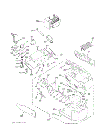 06 - Ice Maker & Dispenser parts for Ge Refrigerator PSI23MGRDWV from AppliancePartsPros.com