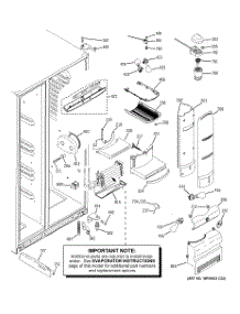 09 - Fresh Food Section parts for Ge Refrigerator ZFSB23DRKSS from AppliancePartsPros.com