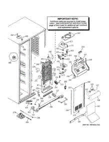 06 - Freezer Section parts for Ge Refrigerator ZFSB23DNDSS from AppliancePartsPros.com