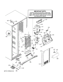 04 - Freezer Section parts for Ge Refrigerator PSI23MGWDBV from AppliancePartsPros.com