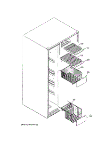 05 - Freezer Shelves parts for Ge Refrigerator PSI23MGRCCV from AppliancePartsPros.com