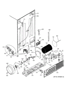 02 - Sealed System & Mother Board parts for Ge Refrigerator PSI23NGMCBB from AppliancePartsPros.com