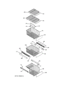 08 - Freezer Shelves parts for Ge Refrigerator ZFSB23DNASS from AppliancePartsPros.com