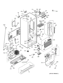 02 - Cabinet parts for Ge Refrigerator PFS22MBSABB from AppliancePartsPros.com