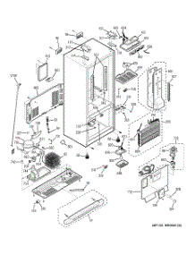 02 - Cabinet parts for Ge Refrigerator PFS22MBWABB from AppliancePartsPros.com