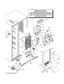 04 - Freezer Section parts for Ge Refrigerator PSI23NCRCCV from AppliancePartsPros.com