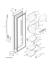 03 - Fresh Food Door parts for Ge Refrigerator PSF26PGSBBB from AppliancePartsPros.com