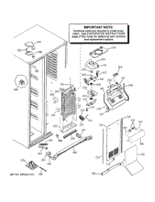 04 - Freezer Section parts for Ge Refrigerator PSF26PGSBBB from AppliancePartsPros.com