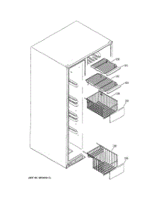 06 - Freezer Shelves parts for Ge Refrigerator PSC23MGMBBB from AppliancePartsPros.com