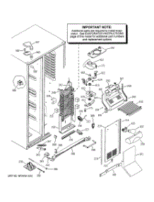 03 - Freezer Section parts for Ge Refrigerator PSC23MGMEBB from AppliancePartsPros.com