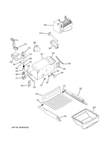07 - Ice Maker & Dispenser parts for Ge Refrigerator PSI23NCRDBV from AppliancePartsPros.com