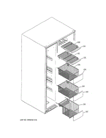 05 - Freezer Shelves parts for Ge Refrigerator PSC23MGPBCC from AppliancePartsPros.com