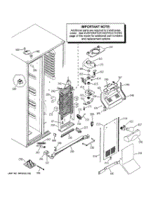 05 - Freezer Section parts for Ge Refrigerator ZFSB26DNASS from AppliancePartsPros.com