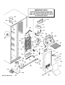 04 - Freezer Section parts for Ge Refrigerator PSC23NGMABB from AppliancePartsPros.com