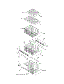 06 - Freezer Shelves parts for Ge Refrigerator PSK25NGSCCCC from AppliancePartsPros.com