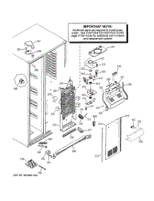04 - Freezer Section parts for Ge Refrigerator PSK25NGSDCCC from AppliancePartsPros.com