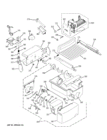 07 - Ice Maker & Dispenser parts for Ge Refrigerator PSK25NGNDCCC from AppliancePartsPros.com