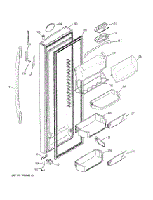 02 - Fresh Food Door parts for Ge Refrigerator PSK25MGSBCCC from AppliancePartsPros.com