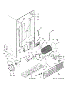 02 - Sealed System & Mother Board parts for Ge Refrigerator PSF26PGSBWS from AppliancePartsPros.com