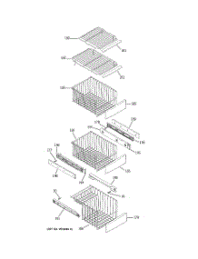 06 - Freezer Shelves parts for Ge Refrigerator PSK25NGSBCCC from AppliancePartsPros.com