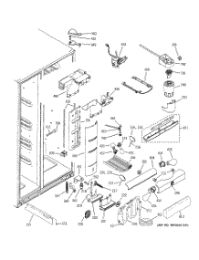 08 - Fresh Food Section parts for Ge Refrigerator PSK25NGSBCCC from AppliancePartsPros.com