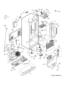 02 - Cabinet parts for Ge Refrigerator PDS20MBSACC from AppliancePartsPros.com