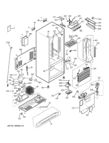 02 - Cabinet parts for Ge Refrigerator PDS20MFWAWW from AppliancePartsPros.com