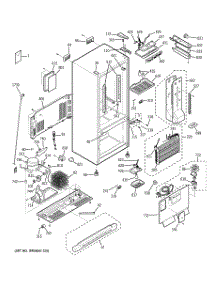 02 - Cabinet parts for Ge Refrigerator PDS22MFSBBB from AppliancePartsPros.com