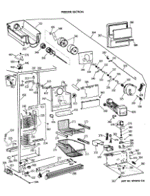 03 - Freezer Section parts for Ge Refrigerator TPX21PRXABB from AppliancePartsPros.com