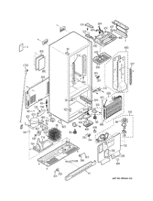 02 - Cabinet parts for Ge Refrigerator PDS22MBPABB from AppliancePartsPros.com