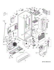 02 - Cabinet parts for Ge Refrigerator PDS22MCRBWW from AppliancePartsPros.com