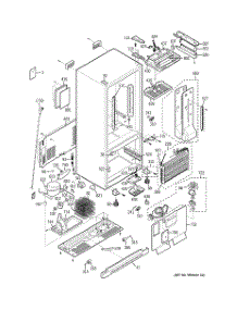 02 - Cabinet parts for Ge Refrigerator PDS22MCPABB from AppliancePartsPros.com