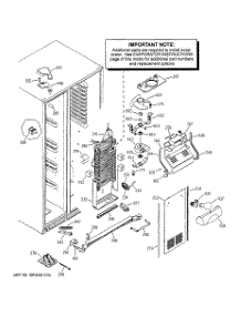 04 - Freezer Section parts for Ge Refrigerator PSS25NCNAWW from AppliancePartsPros.com