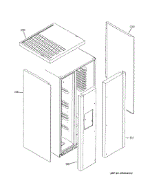 03 - Clad Components parts for Ge Refrigerator ZFSB25DTASS from AppliancePartsPros.com