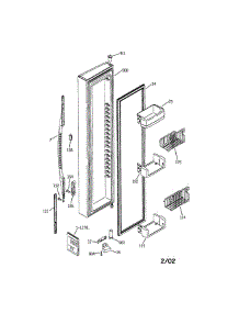 Freezer Door parts for Ge Refrigerator PSS25MCNACC from AppliancePartsPros.com