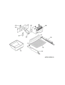 07 - Ice Maker & Dispenser parts for Ge Refrigerator PSS25NCNABB from AppliancePartsPros.com