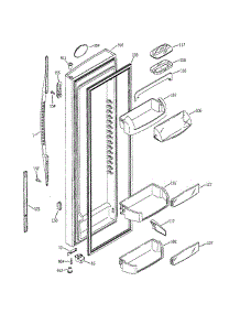 Fresh Food Door parts for Ge Refrigerator PSS25MCNABB from AppliancePartsPros.com