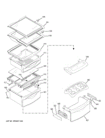 09 - Fresh Food Shelves parts for Ge Refrigerator PSS23NSTESS from AppliancePartsPros.com