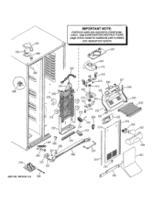 04 - Freezer Section parts for Ge Refrigerator PSS27SGMABS from AppliancePartsPros.com