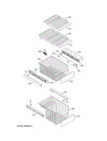05 - Freezer Shelves parts for Ge Refrigerator PSS27SGMABS from AppliancePartsPros.com