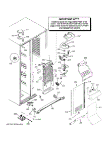 03 - Freezer Section parts for Ge Refrigerator PSS23LGSBCC from AppliancePartsPros.com