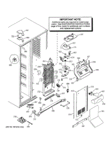 04 - Freezer Section parts for Ge Refrigerator PSS25NGNABB from AppliancePartsPros.com