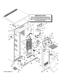 05 - Freezer Section parts for Ge Refrigerator ZFSB25DMASS from AppliancePartsPros.com