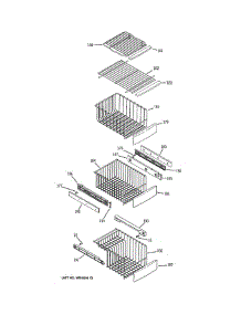 Freezer Shelves parts for Ge Refrigerator ZFSB25DTBSS from AppliancePartsPros.com