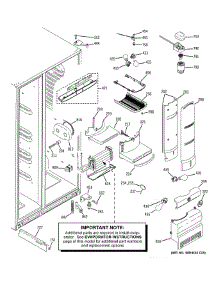 Fresh Food Section parts for Ge Refrigerator ZFSB25DTBSS from AppliancePartsPros.com
