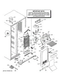 03 - Freezer Section parts for Ge Refrigerator PSS25MCMAWW from AppliancePartsPros.com